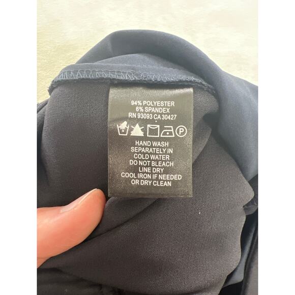 Nic+Zoe Wide Leg Front Slit Crop Black Pant Women's size 0 - Picture 5 of 7